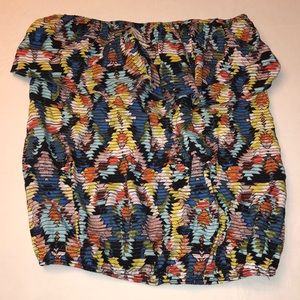 Multicolored tube top